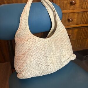 Bottega Veneta interaccio hobo Elegant Cream Woven Tote Bag